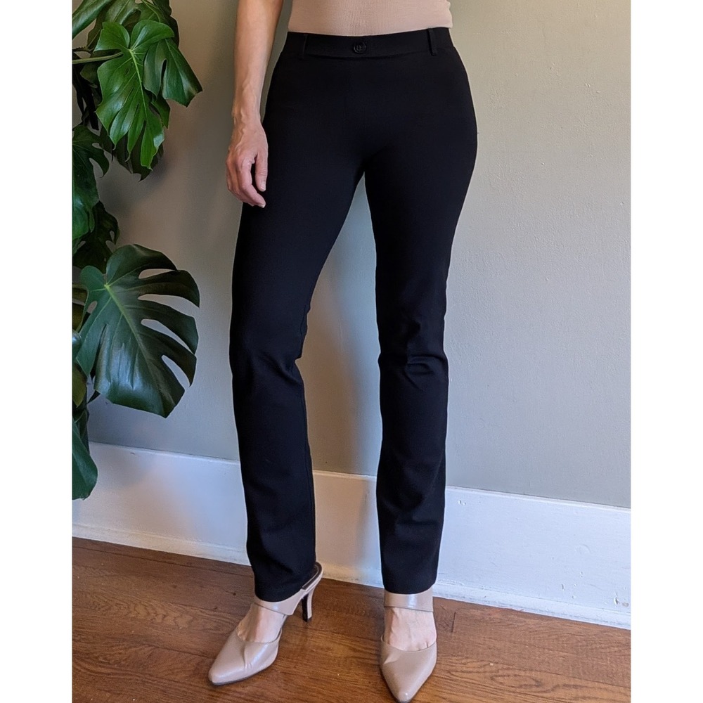 Betabrand Black Commuter Dress Pant Yoga Office Career Professional Stretch‎